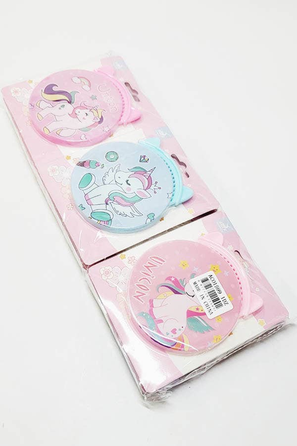 Unicorn Theme Brush and Mirror Set