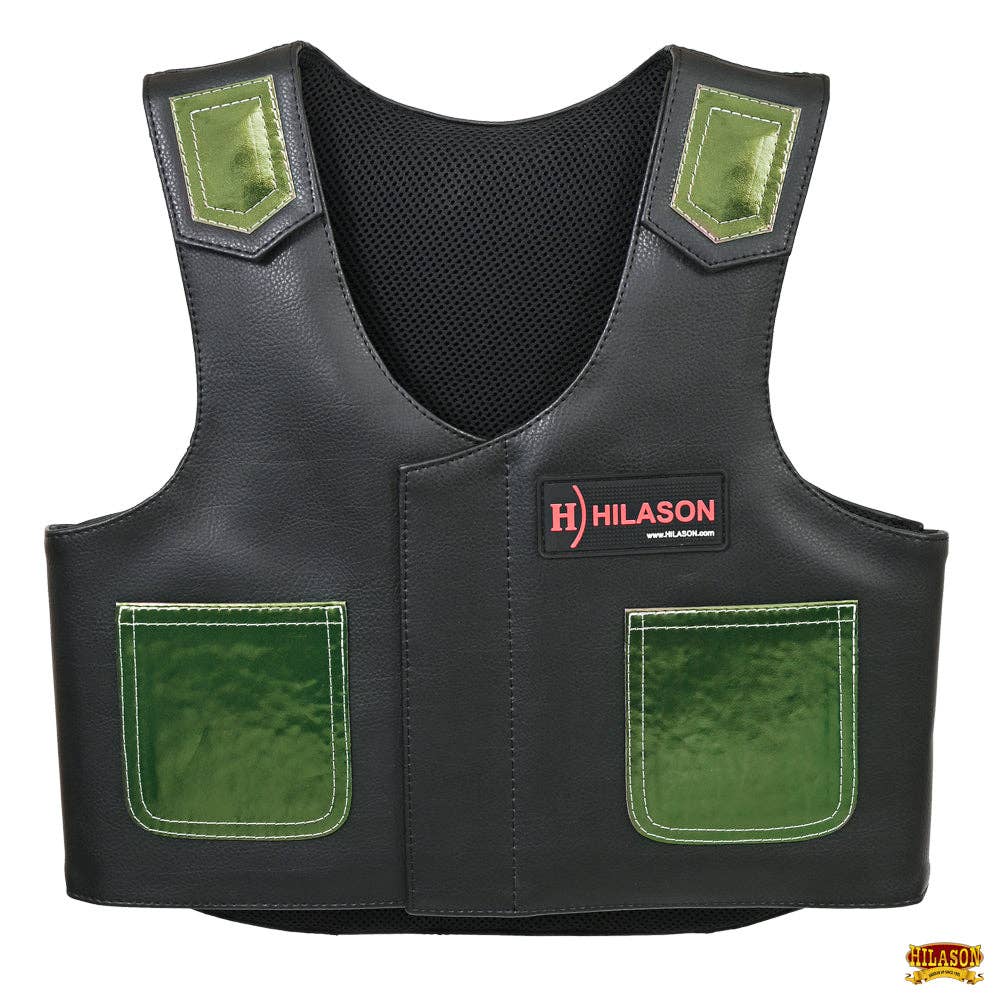 Bull Riding Vest Junior Youth Bull Pro Rodeo Leather Chaps