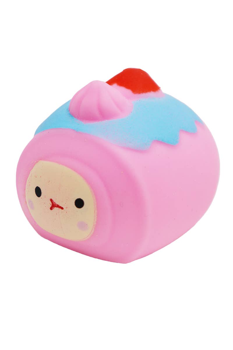 Roll Cake Mochi Fluffy Slime Filled Soft Squishy