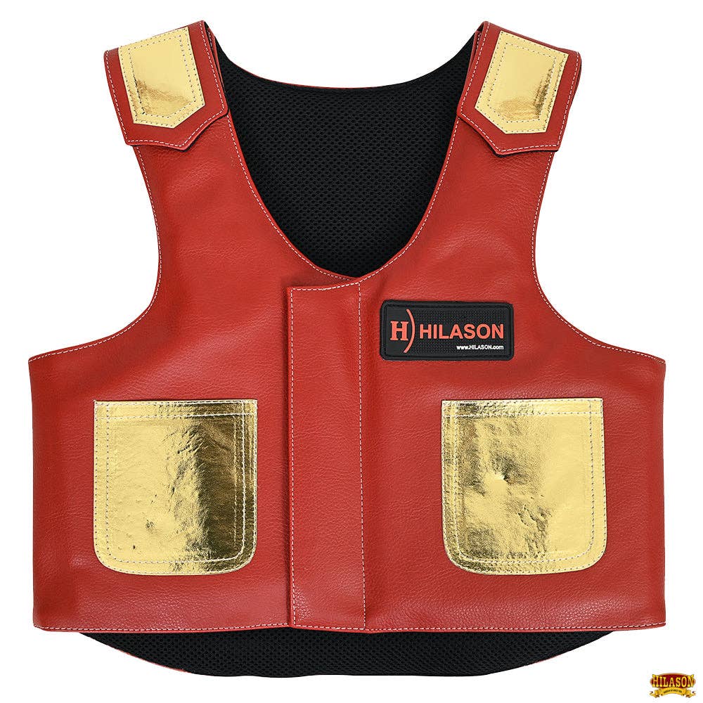 Bull Riding Vest Junior Youth Bull Pro Rodeo Leather Chaps