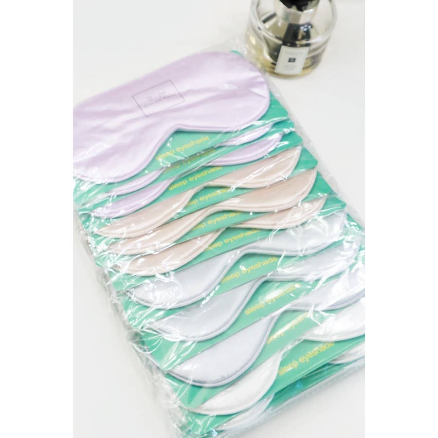 Solid Silk Satin Sleeping Mask Eye Mask