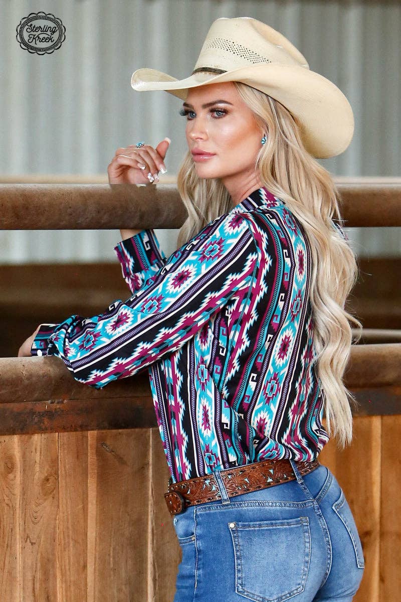 SOUTHERN SOUL TOP COWGIRL BUTTOON UP: MEDIUM