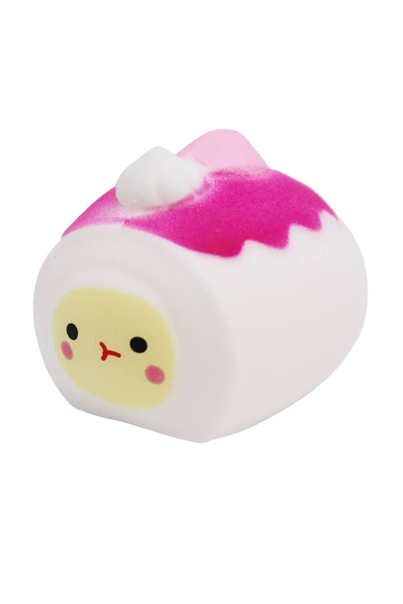 Roll Cake Mochi Fluffy Slime Filled Soft Squishy