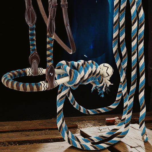 Showman Desert Dawn Mohair Bosal with Reins