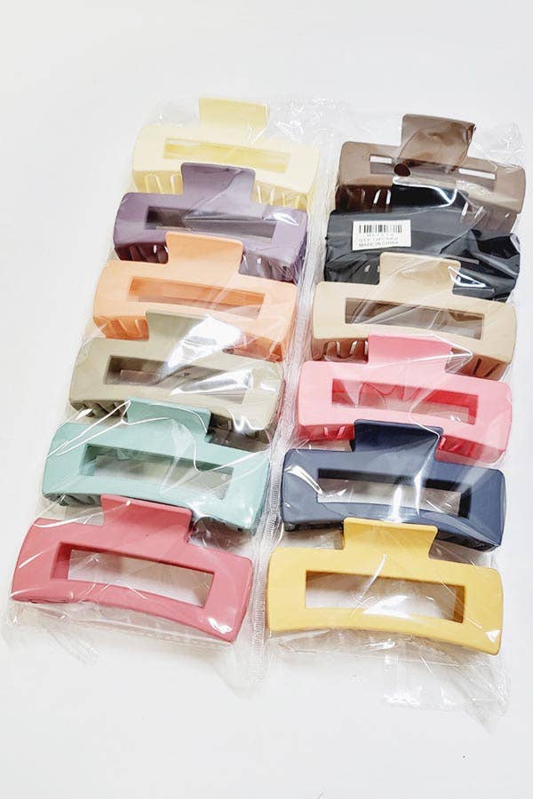 Matte Color Hair Claw Clip