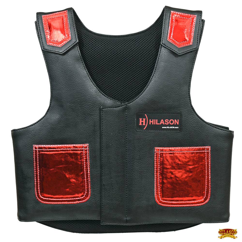 Bull Riding Vest Junior Youth Bull Pro Rodeo Leather Chaps