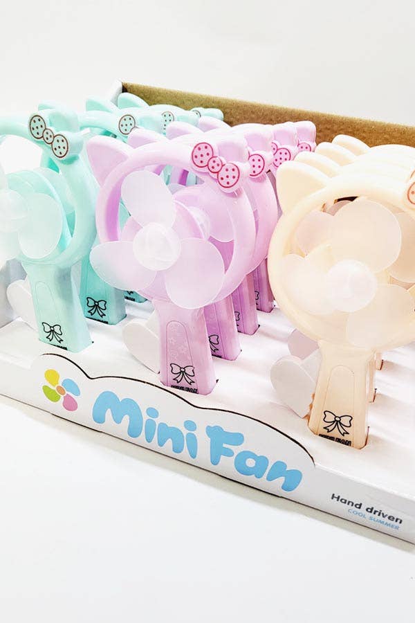 Cat Ears Theme Hand Pressure Mini Fan