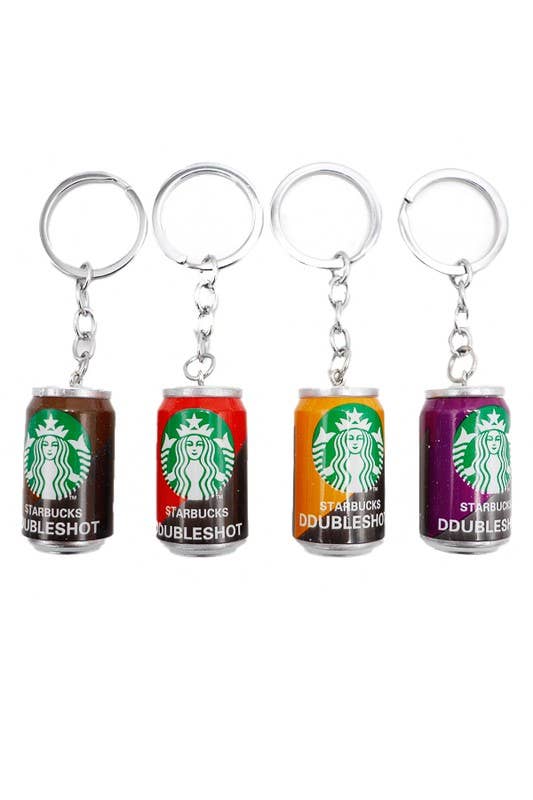 Canned Coffee Beverage Novelty Key Chain
