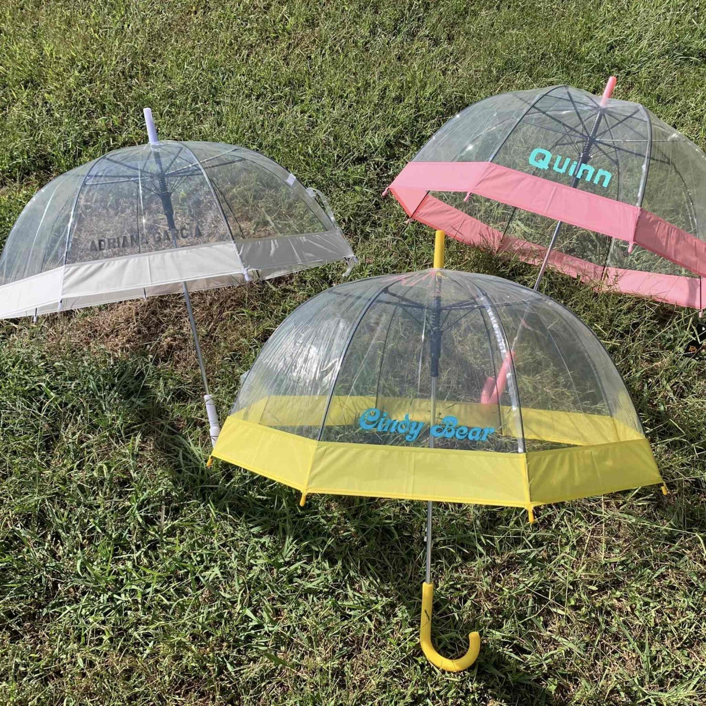 Personalized Clear Dome Umbrella