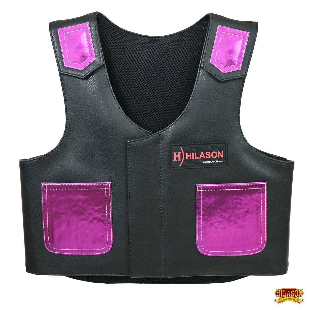 Bull Riding Vest Junior Youth Bull Pro Rodeo Leather Chaps