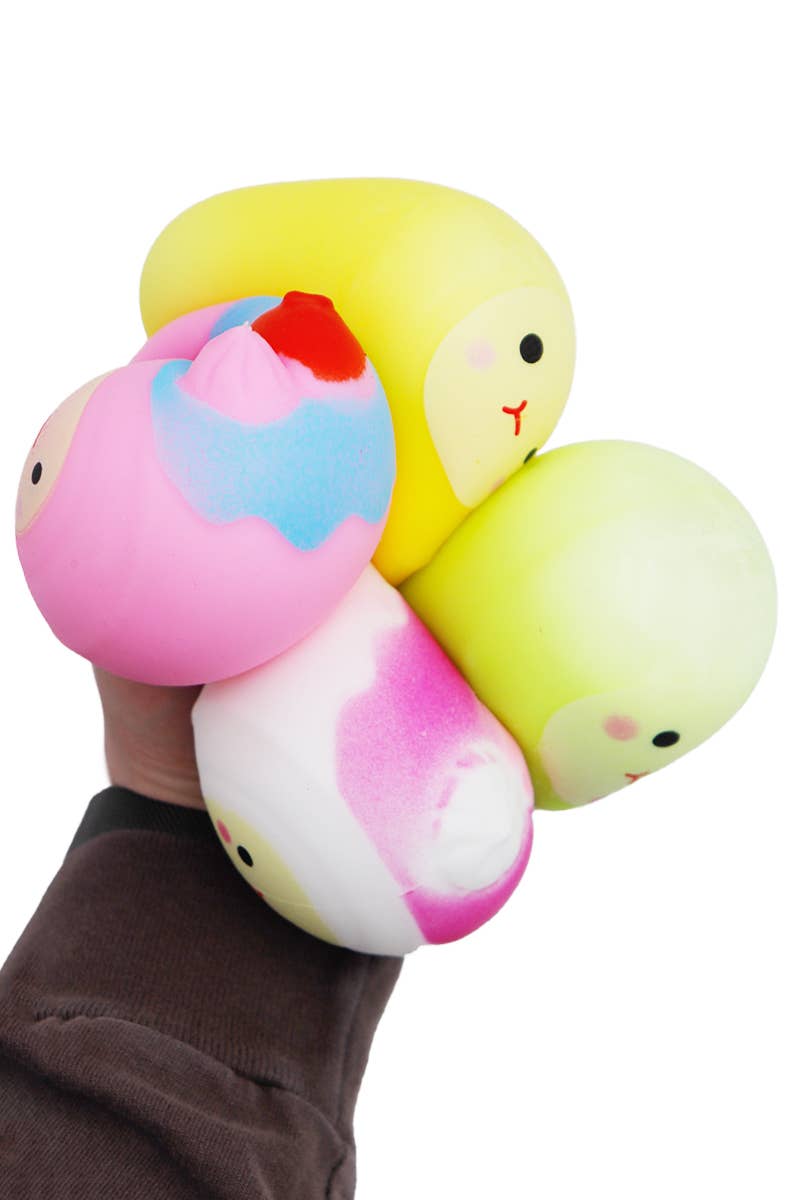 Roll Cake Mochi Fluffy Slime Filled Soft Squishy