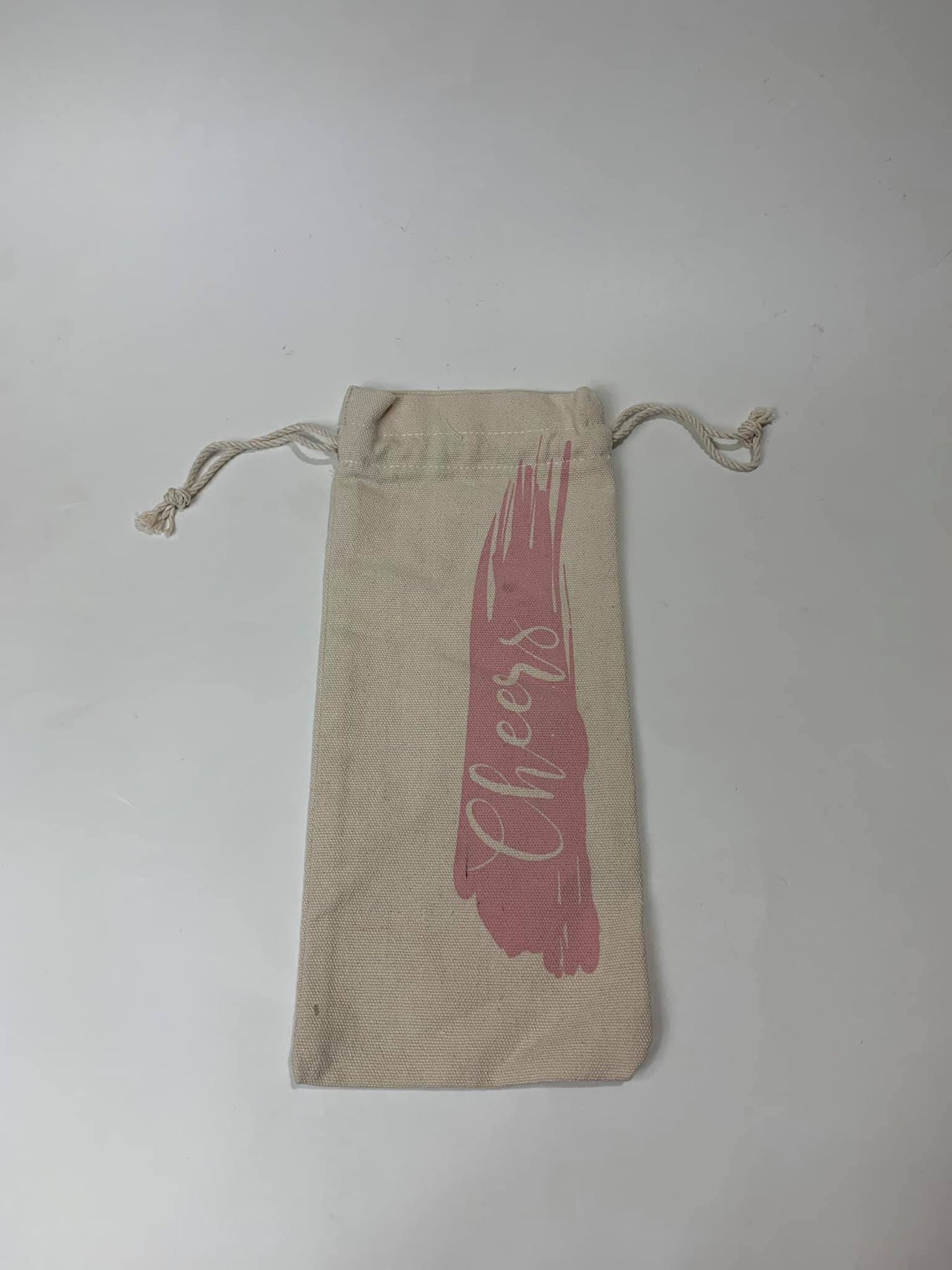 Cheers Wedding Themed Canvas gift bag for wedding party gifts | Clarabeths