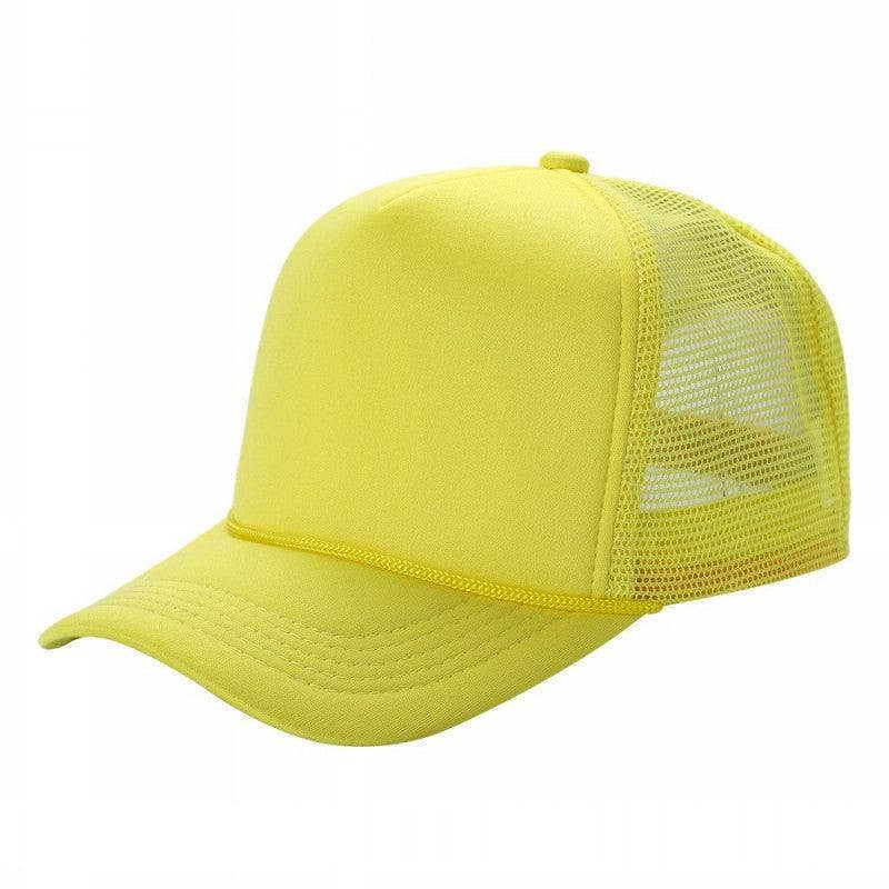 Half-Dozen Solid Color Foam Sponge Mesh Truckers