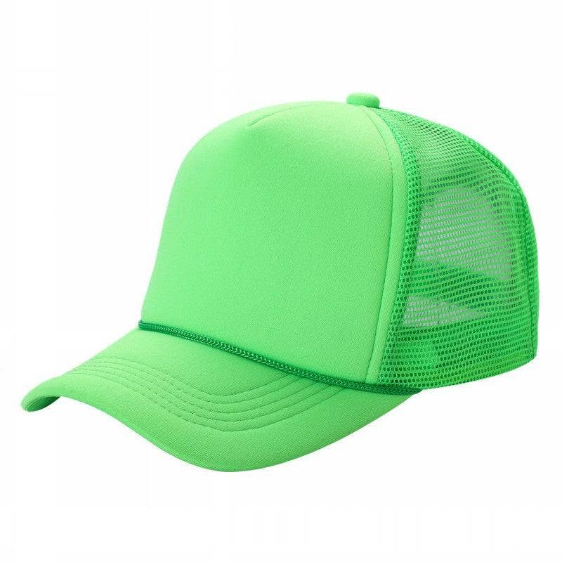Half-Dozen Solid Color Foam Sponge Mesh Truckers