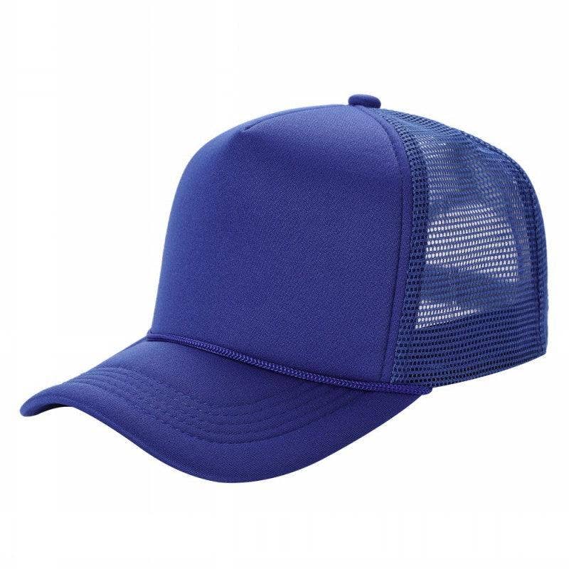 Half-Dozen Solid Color Foam Sponge Mesh Truckers