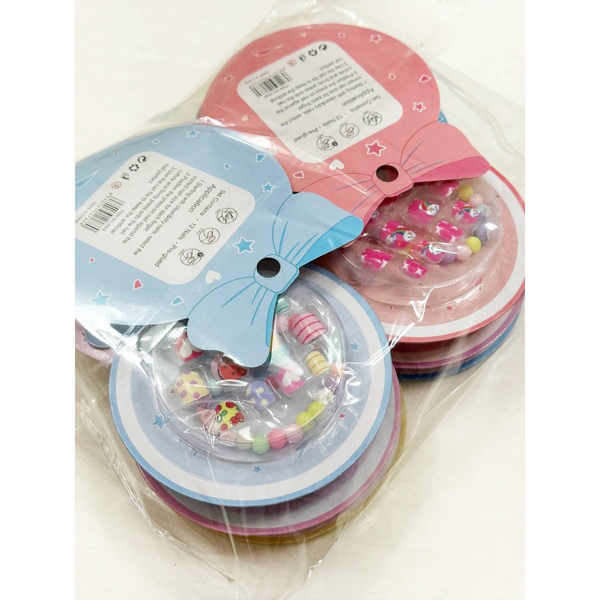 Press On Kids Nails Set with Bracelet