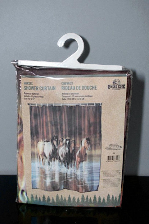 Rivers Edge Horse Shower Curtain