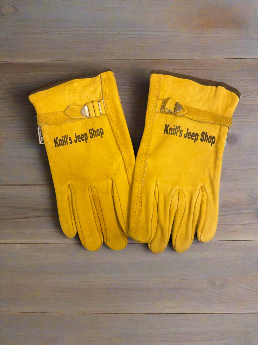 Personalized Leather Work Gloves