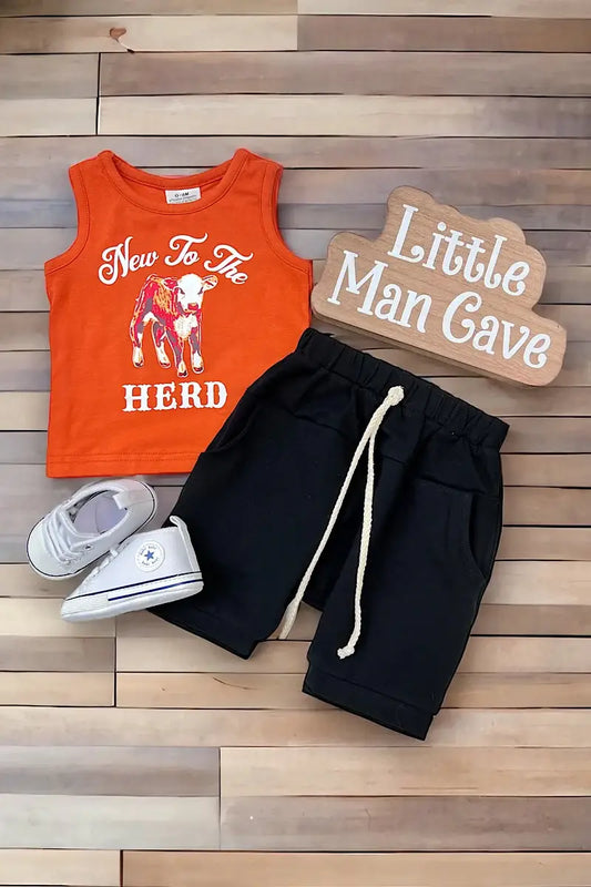 NEW TO THE HERD" 2 PCS SET FOR BOYS.