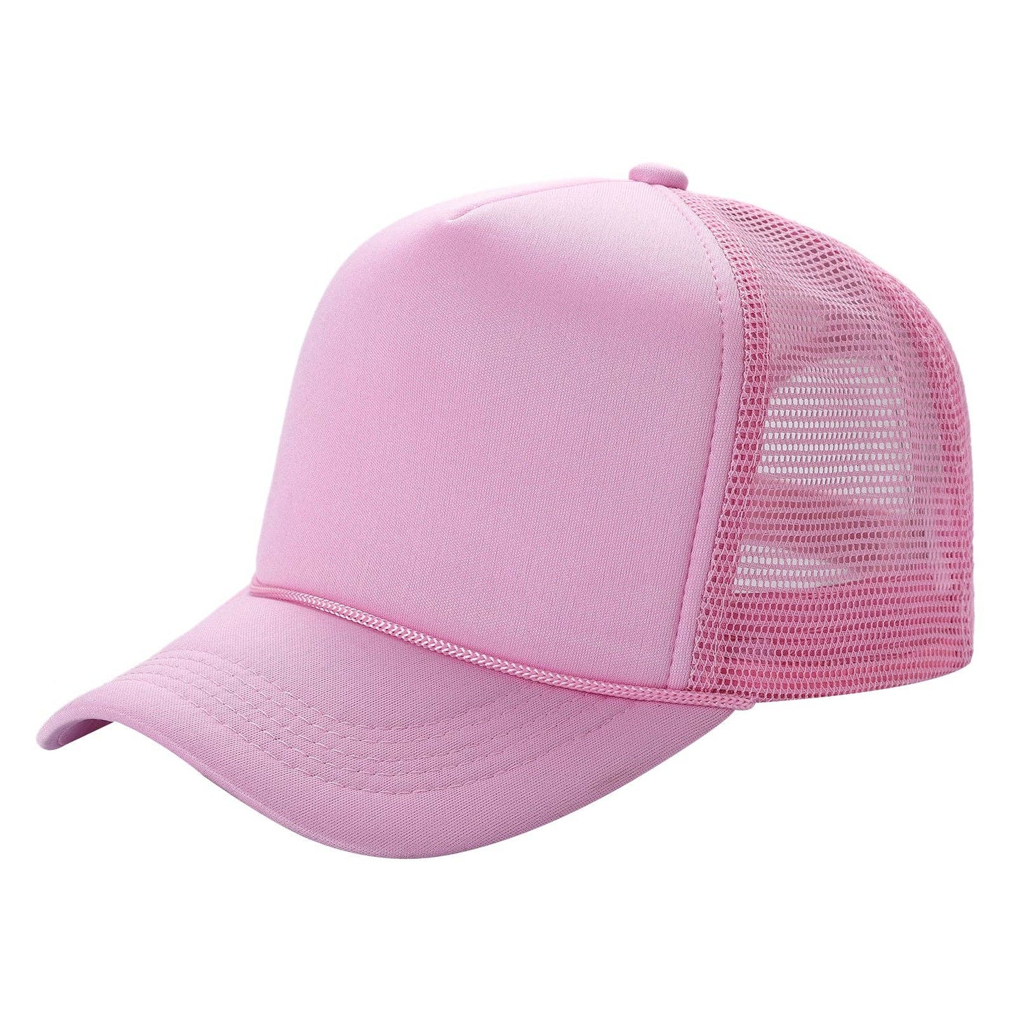 Half-Dozen Solid Color Foam Sponge Mesh Truckers
