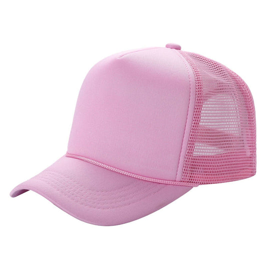 Half-Dozen Solid Color Foam Sponge Mesh Truckers