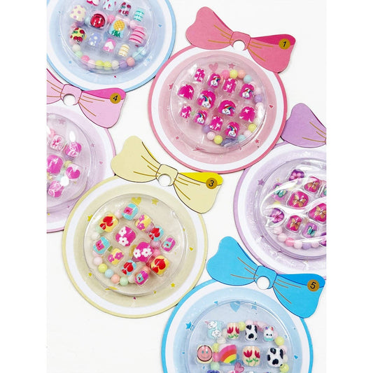 Press On Kids Nails Set with Bracelet
