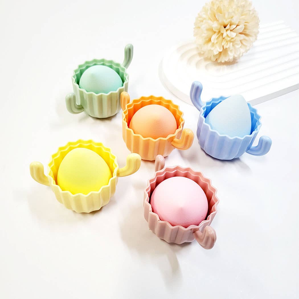 Cactus Case Puff Blending Sponge: Assorted Color