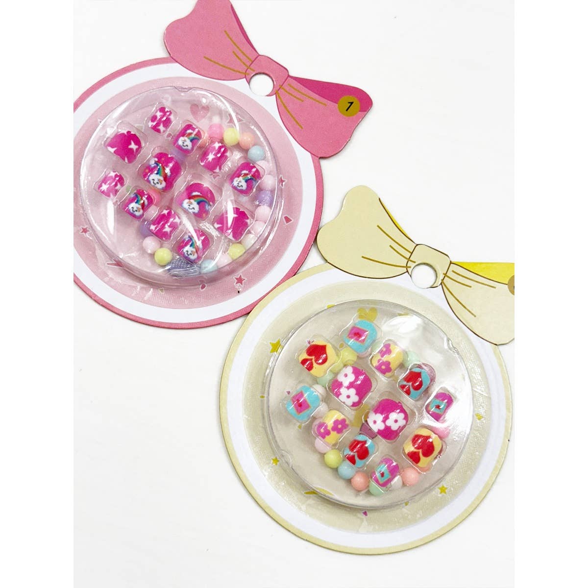 Press On Kids Nails Set with Bracelet