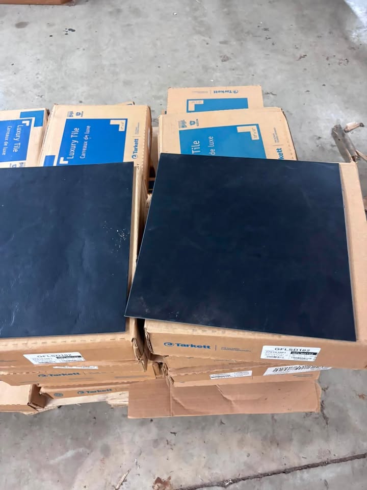 Tarkett Luxury Vinyl Tile GFLSD102 Black Flooring Tile Commercial LVT Boxes