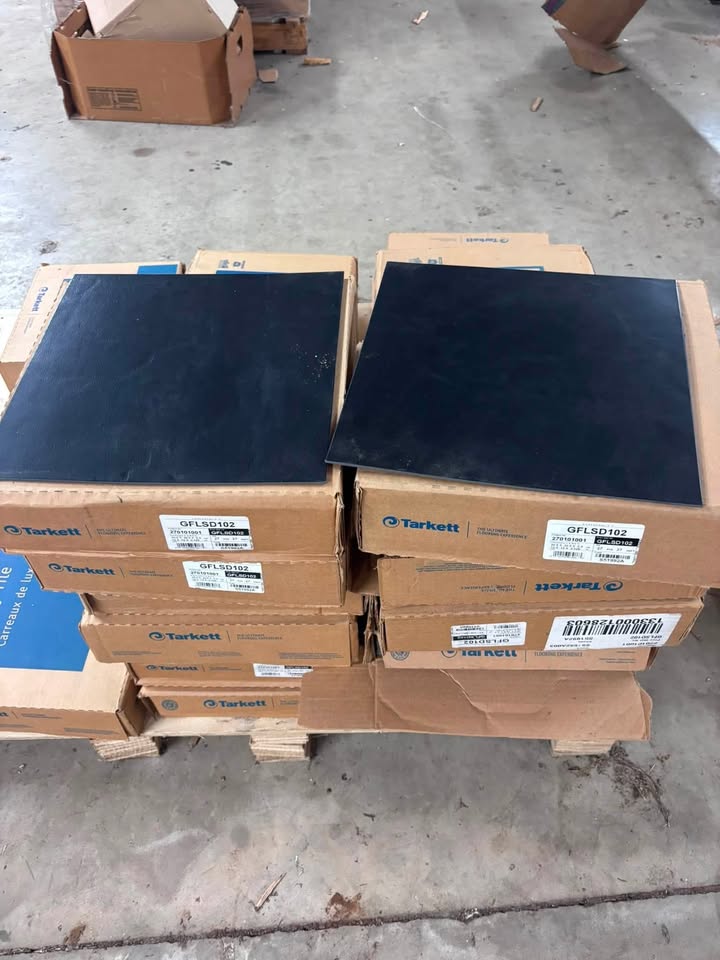 Tarkett Luxury Vinyl Tile GFLSD102 Black Flooring Tile Commercial LVT Boxes