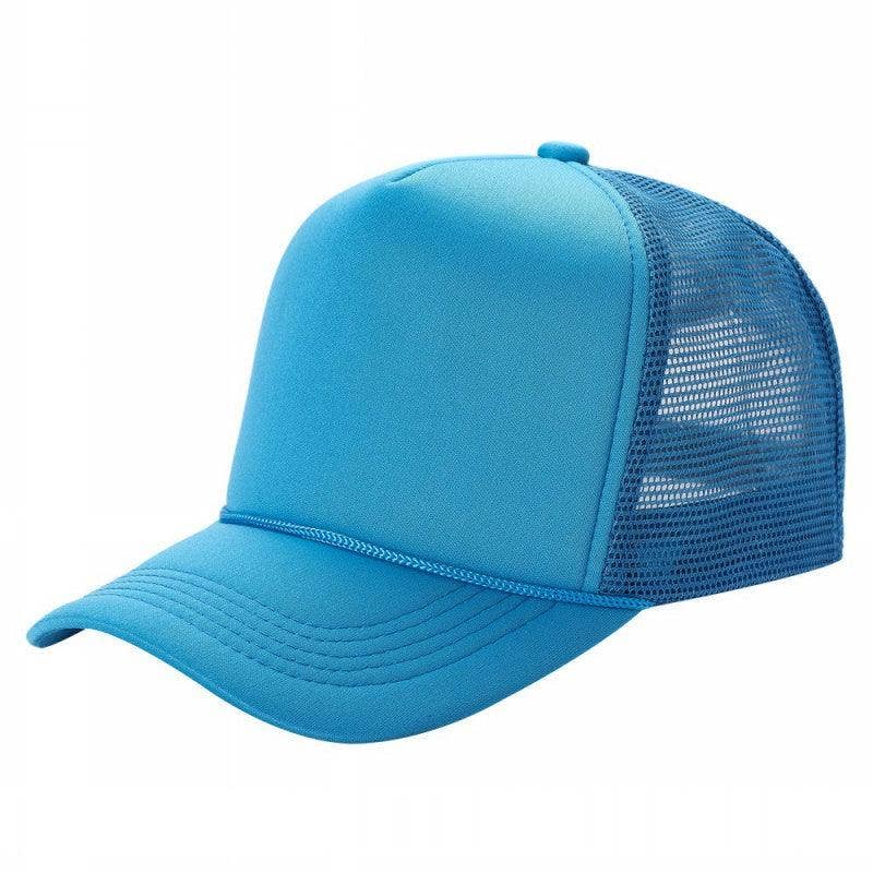 Half-Dozen Solid Color Foam Sponge Mesh Truckers