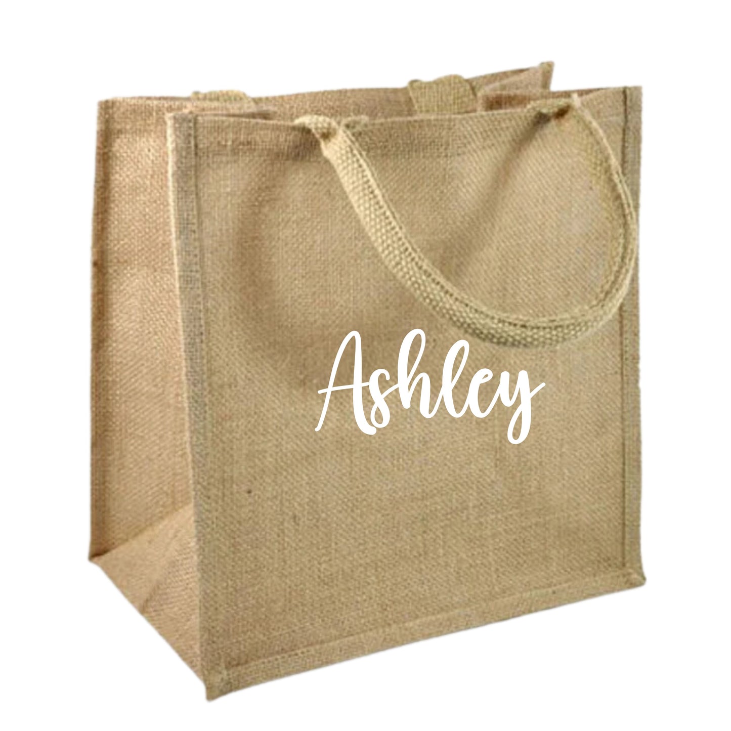 Custom Burlap Tote Bag Bridesmaid Gift Tote Bag