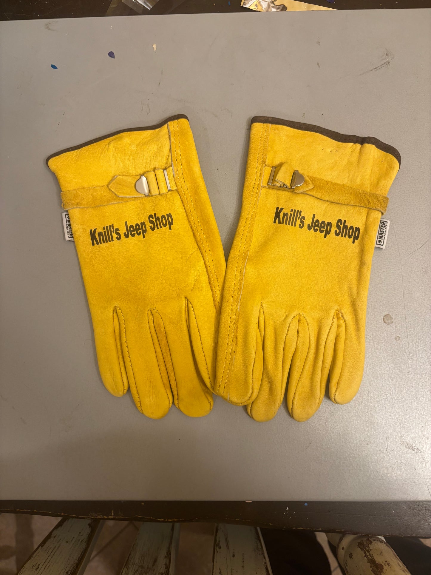 Personalized Leather Work Gloves