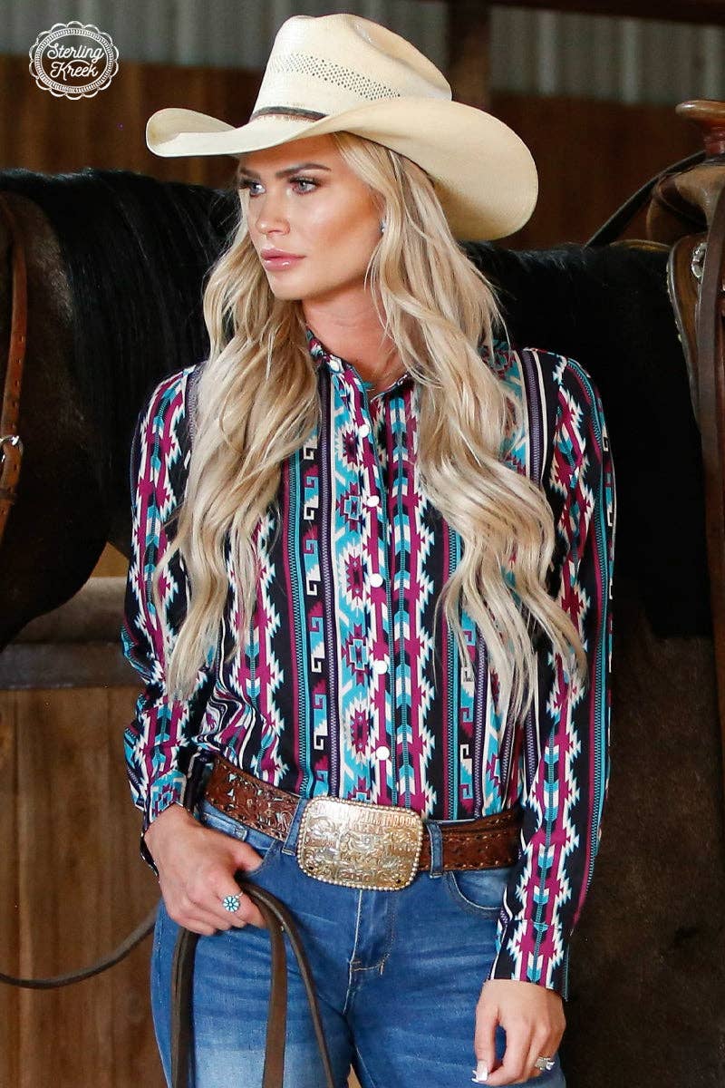 SOUTHERN SOUL TOP COWGIRL BUTTOON UP: MEDIUM