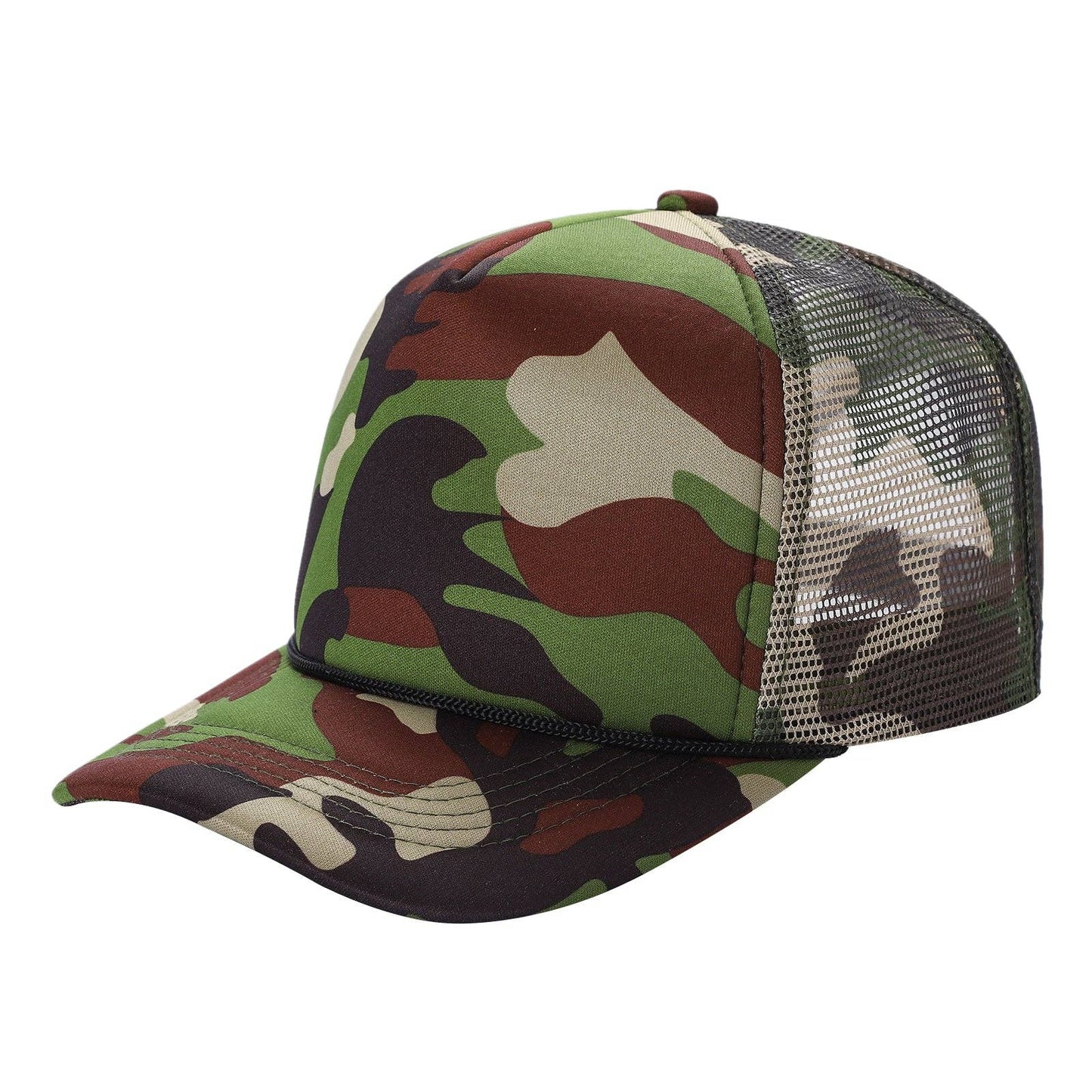 Half-Dozen Solid Color Foam Sponge Mesh Truckers