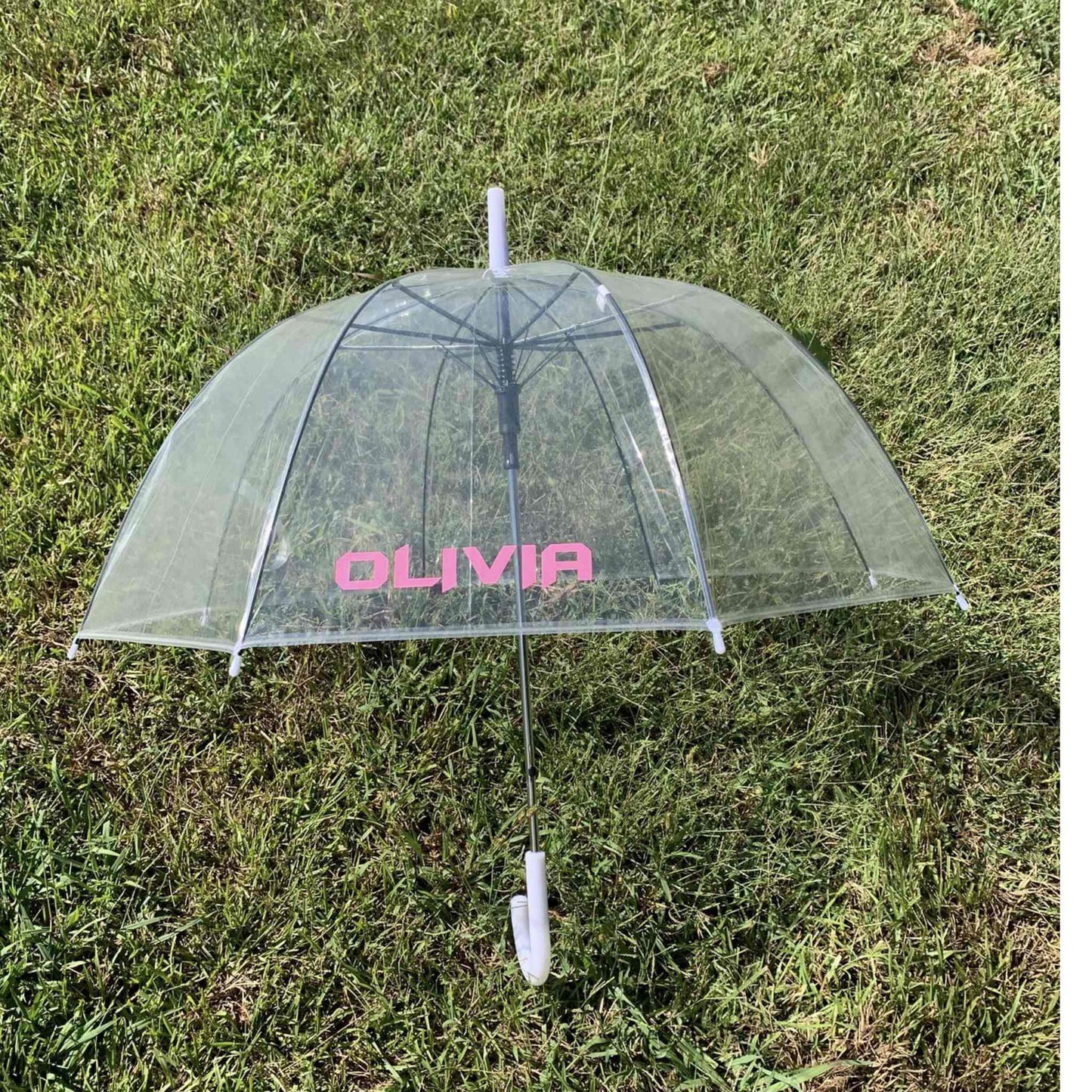 Personalized Clear Dome Umbrella