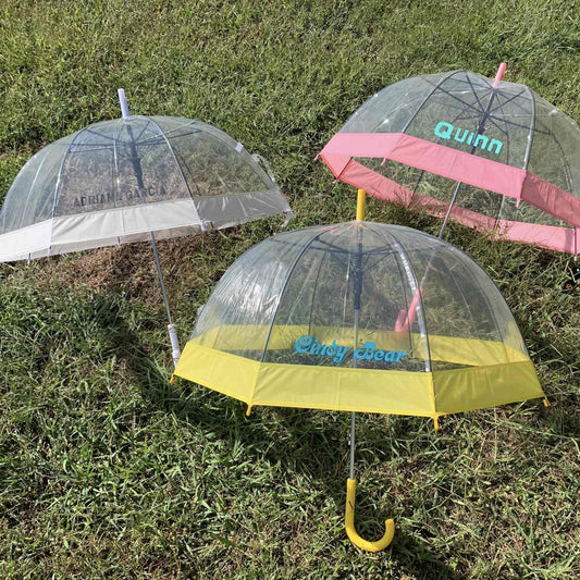 Personalized Clear Dome Umbrella