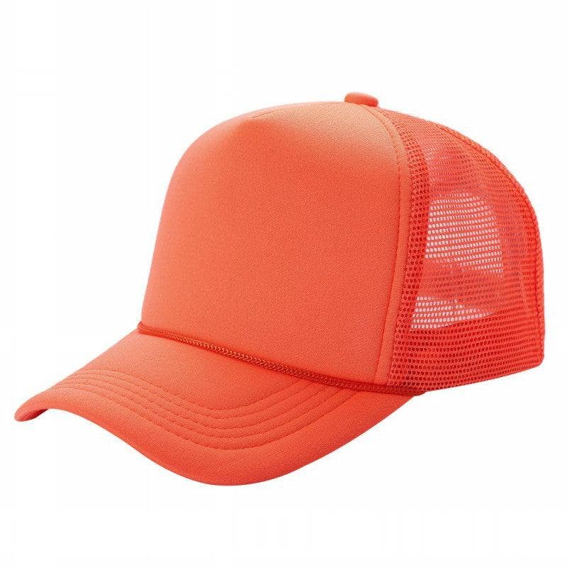Half-Dozen Solid Color Foam Sponge Mesh Truckers