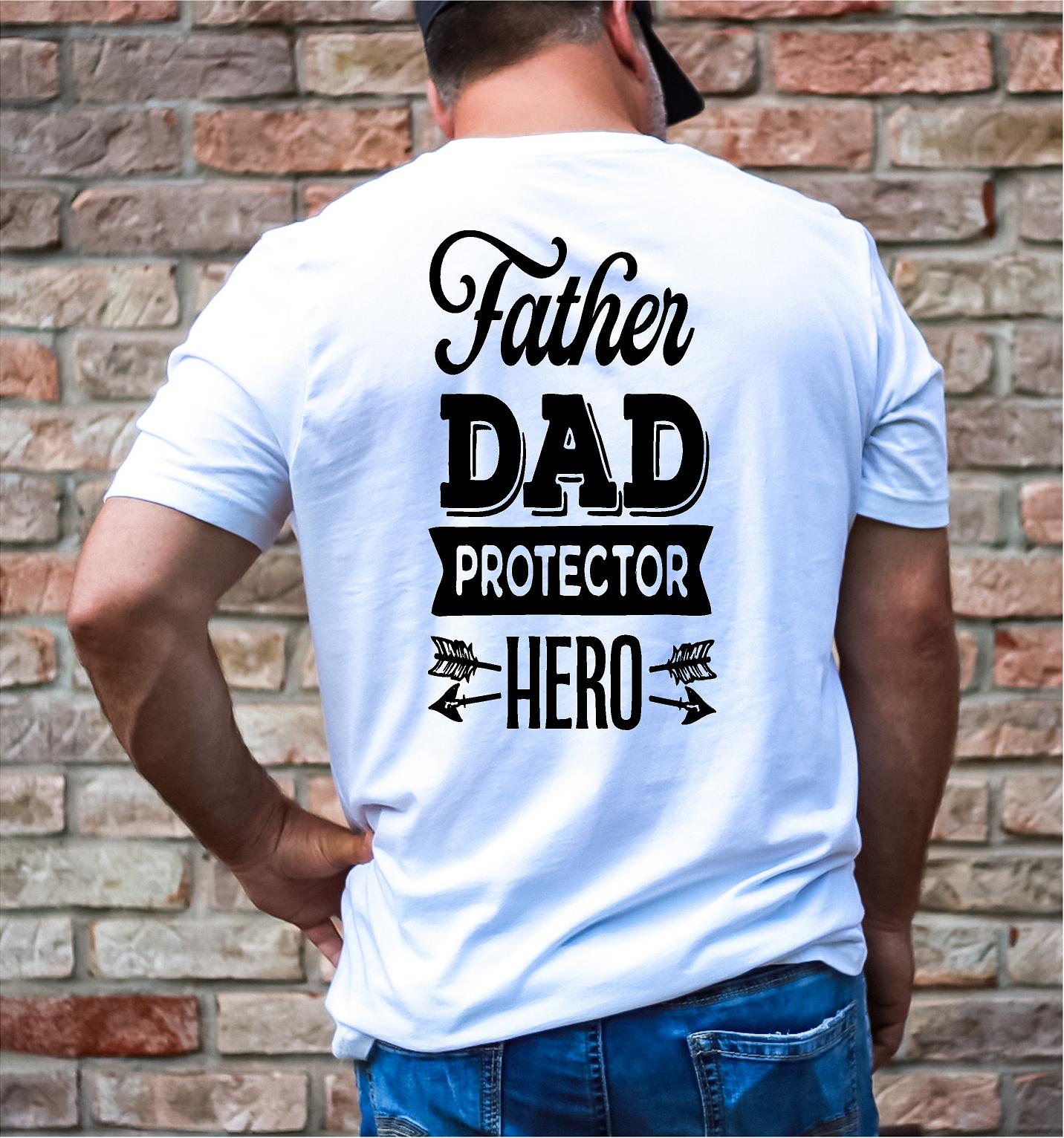 Father Dad Protector Graphic Tee