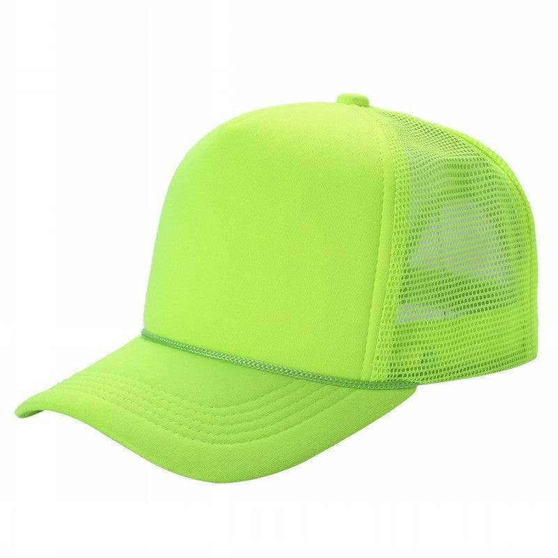 Half-Dozen Solid Color Foam Sponge Mesh Truckers