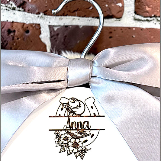 Personalized Western Wedding Hanger
