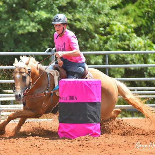 Set of 3 Personalized Barrel Racing Can Covers Hot Pink and Black Covers Rodeo Gear