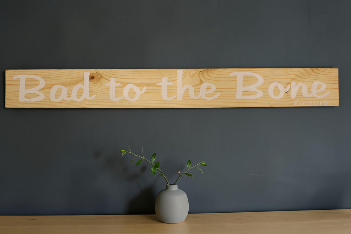 Customizable Wood Sign – Rustic Farmhouse Wall Decor for Weddings, Pet Spaces, Man Caves