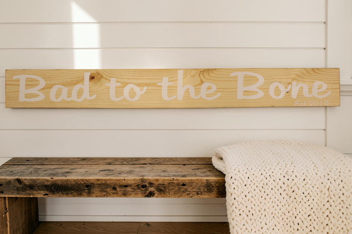 Customizable Wood Sign – Rustic Farmhouse Wall Decor for Weddings, Pet Spaces, Man Caves