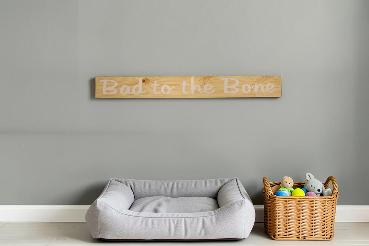 Customizable Wood Sign – Rustic Farmhouse Wall Decor for Weddings, Pet Spaces, Man Caves