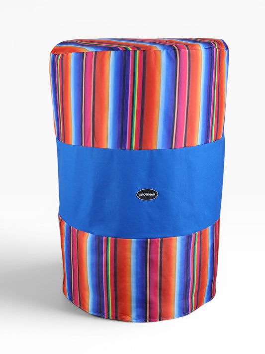 Neon Serape Barrel Cover with Optional Custom Design or Text