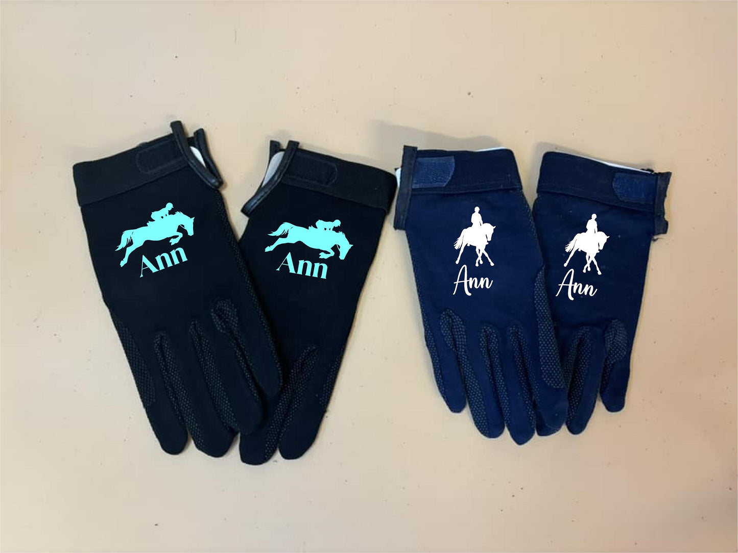 Personalized Riding Gloves for Equestrians, Horse Lover Gift Idea