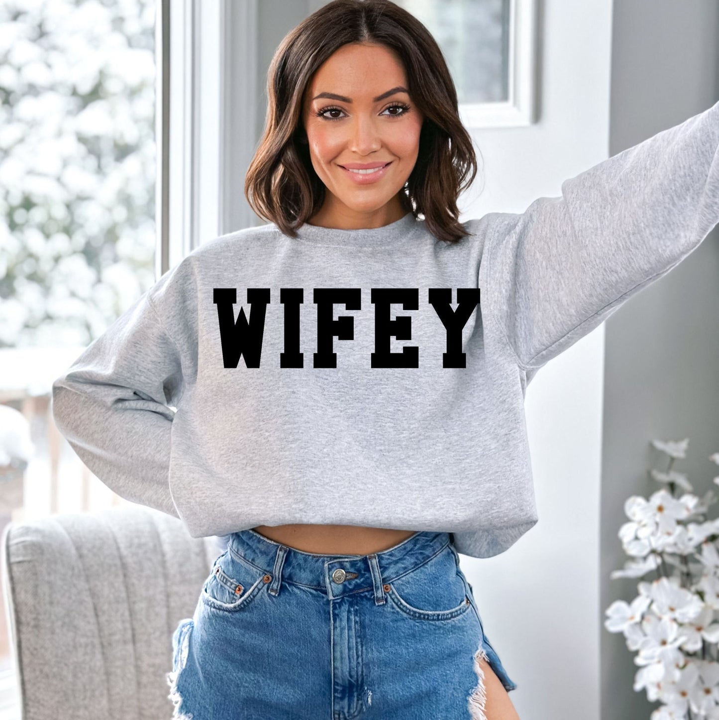 Wifey Est. Crewneck Sweatshirt