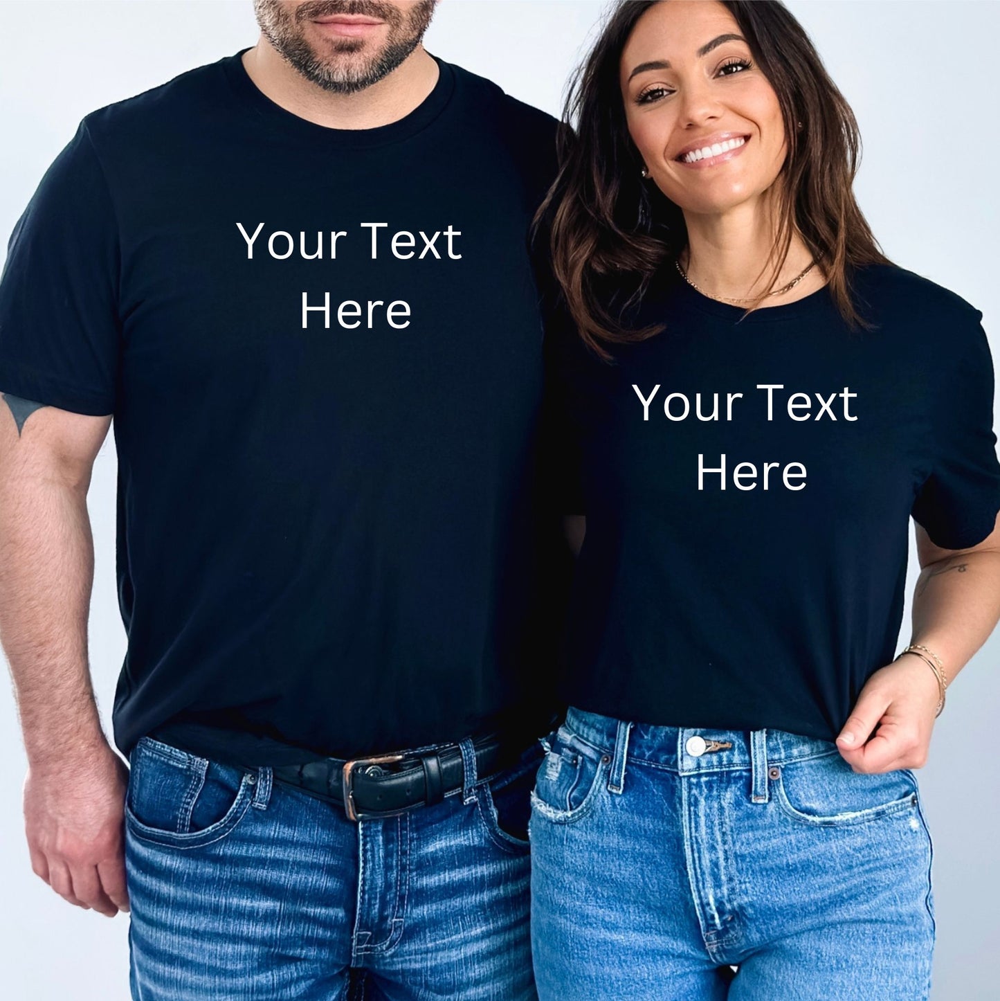 Custom Couples Shirts- Add your own Text